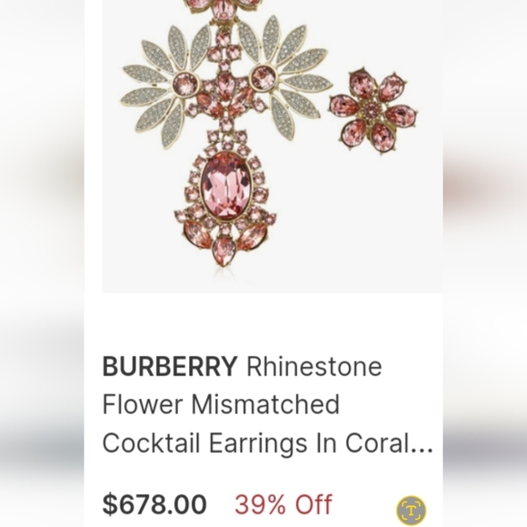 Burberry flower earrings - Picture 10 of 10
